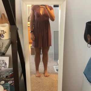 Mauve T-shirt Dress